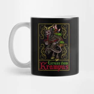 Gruss vom Krampus - Ugly Christmas Devil Gift Mug